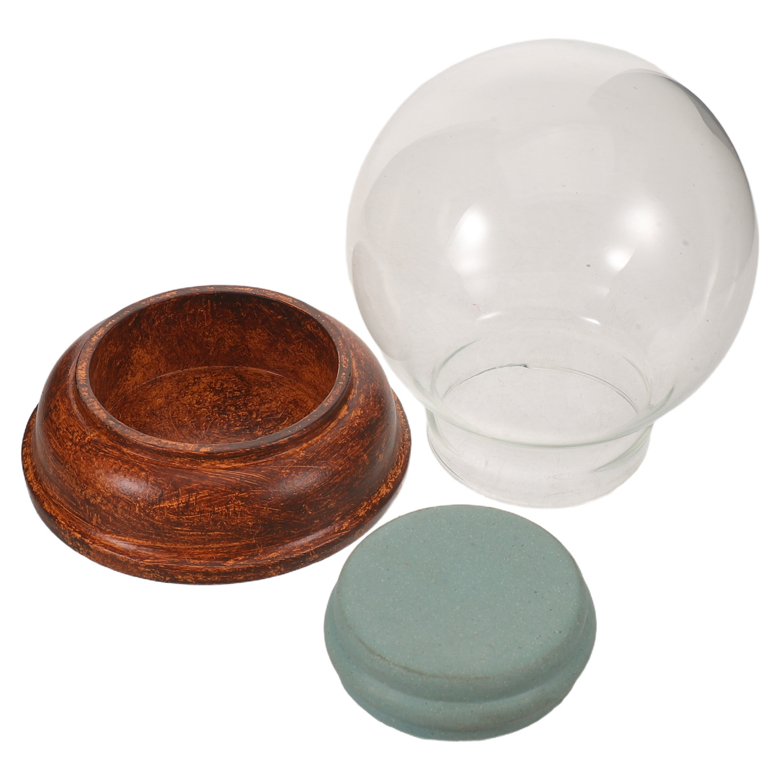Plastic Dome Clear - Cúpula de cristal transparente de 80