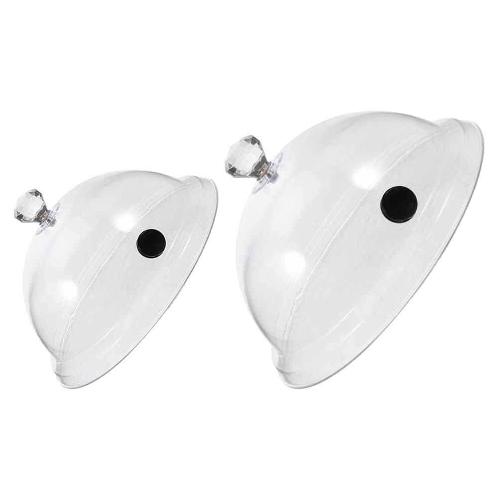2 unidades de cubierta transpa - Plastic Dome Clear reseña y precio